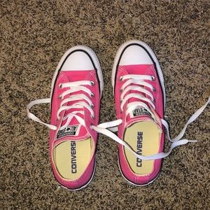 Only worn once, pink converse!